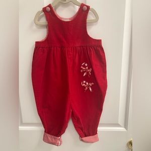 Adorable Kelly’s Kids Corduroy Christmas jumpsuit Size 2T